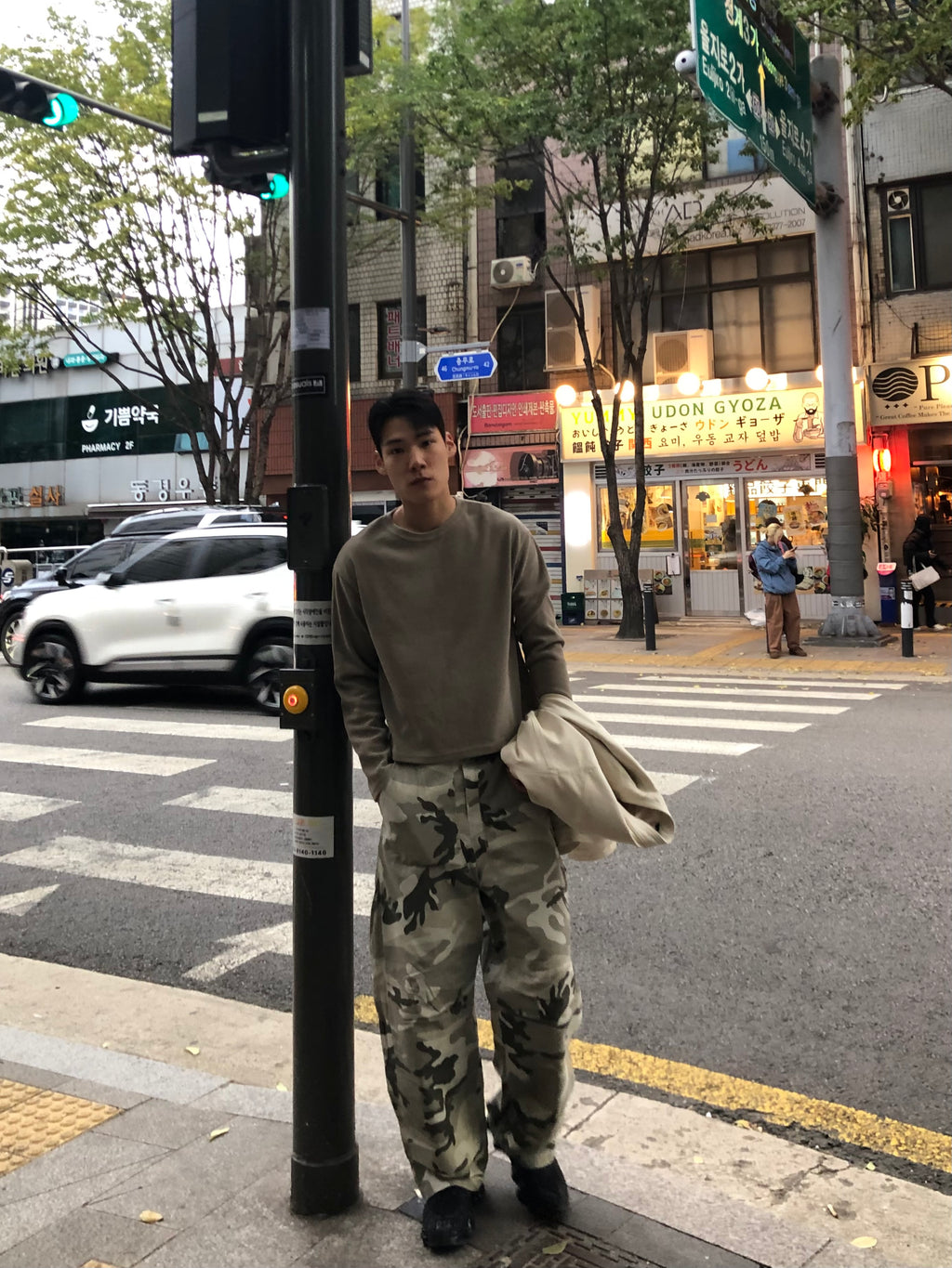 Waffle Knit Crop Long Sleeve