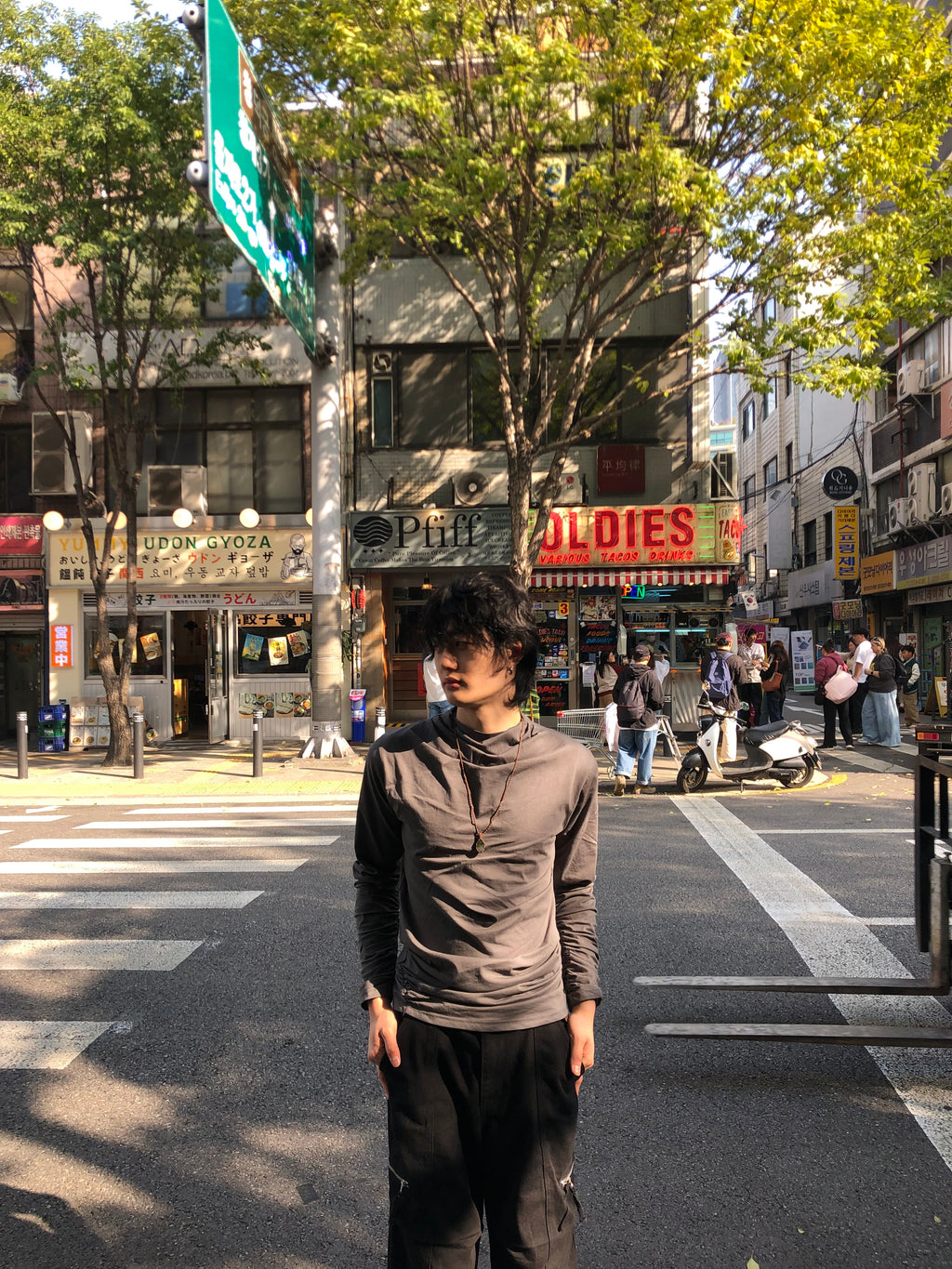 Soft Shirring Long Sleeve Top