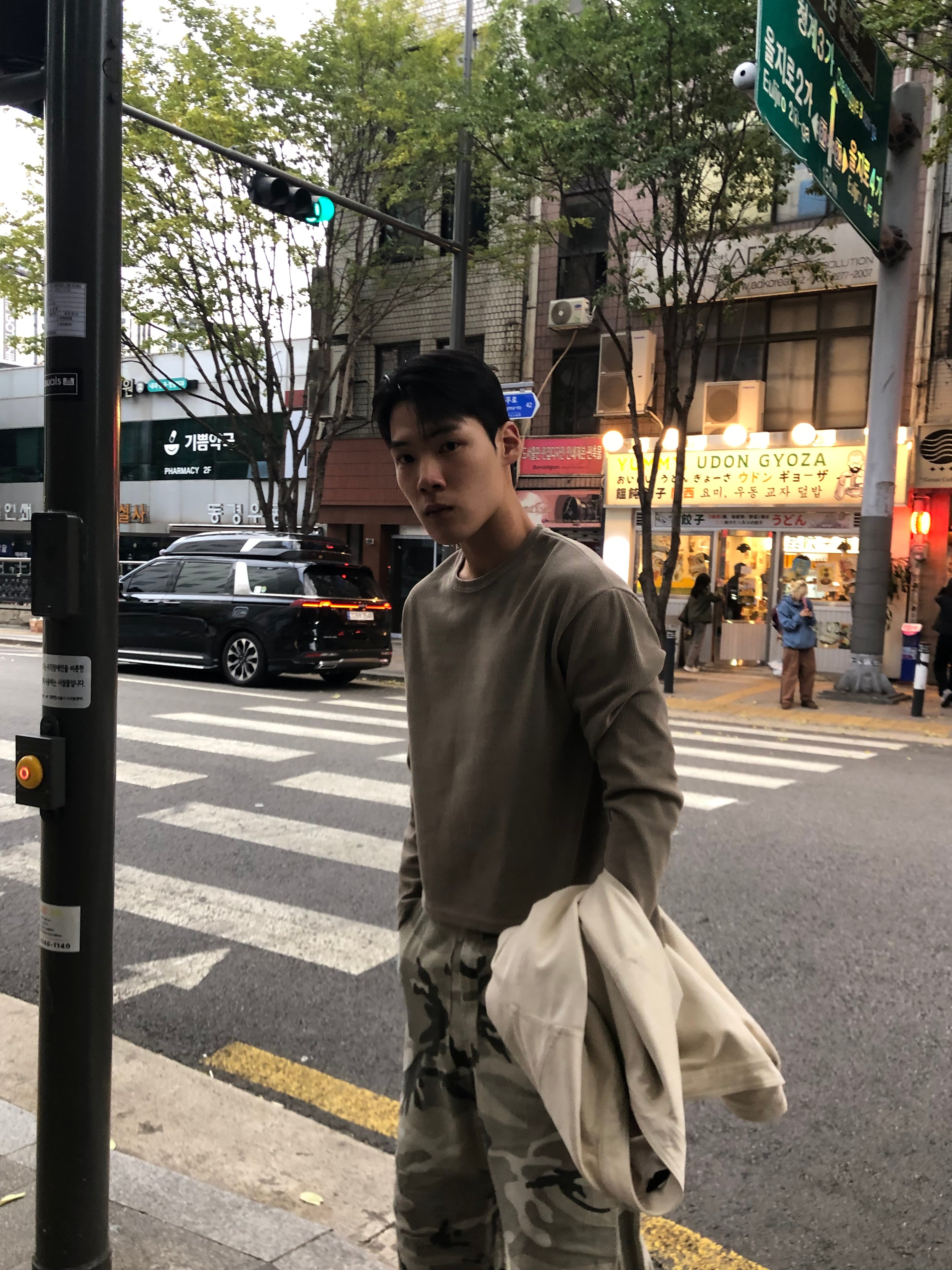 Waffle Knit Crop Long Sleeve