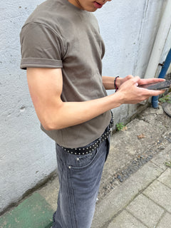 Ribbed Muscle-Fit Crew T-Shirt