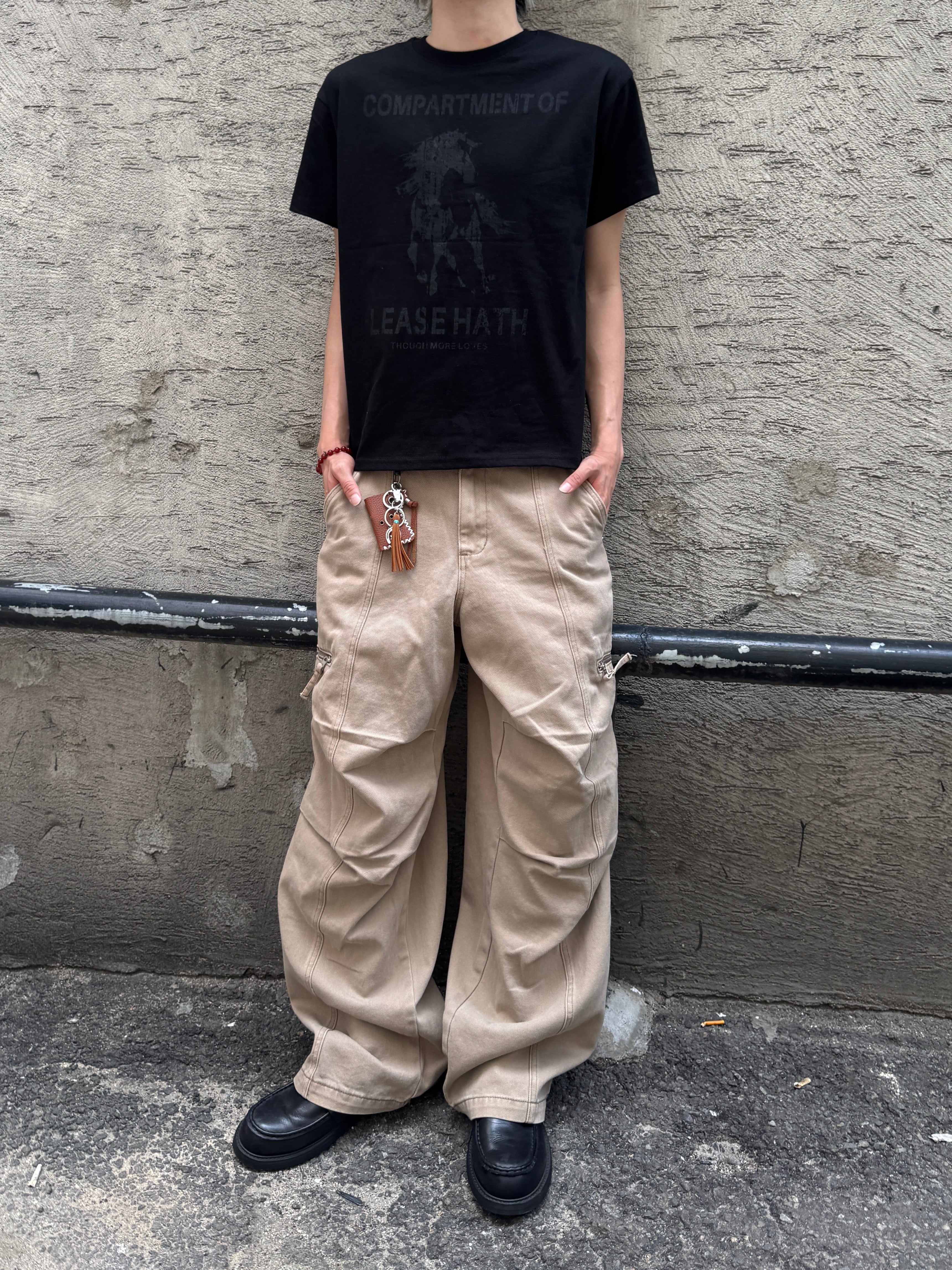 Panel-Dyed Cargo Pants