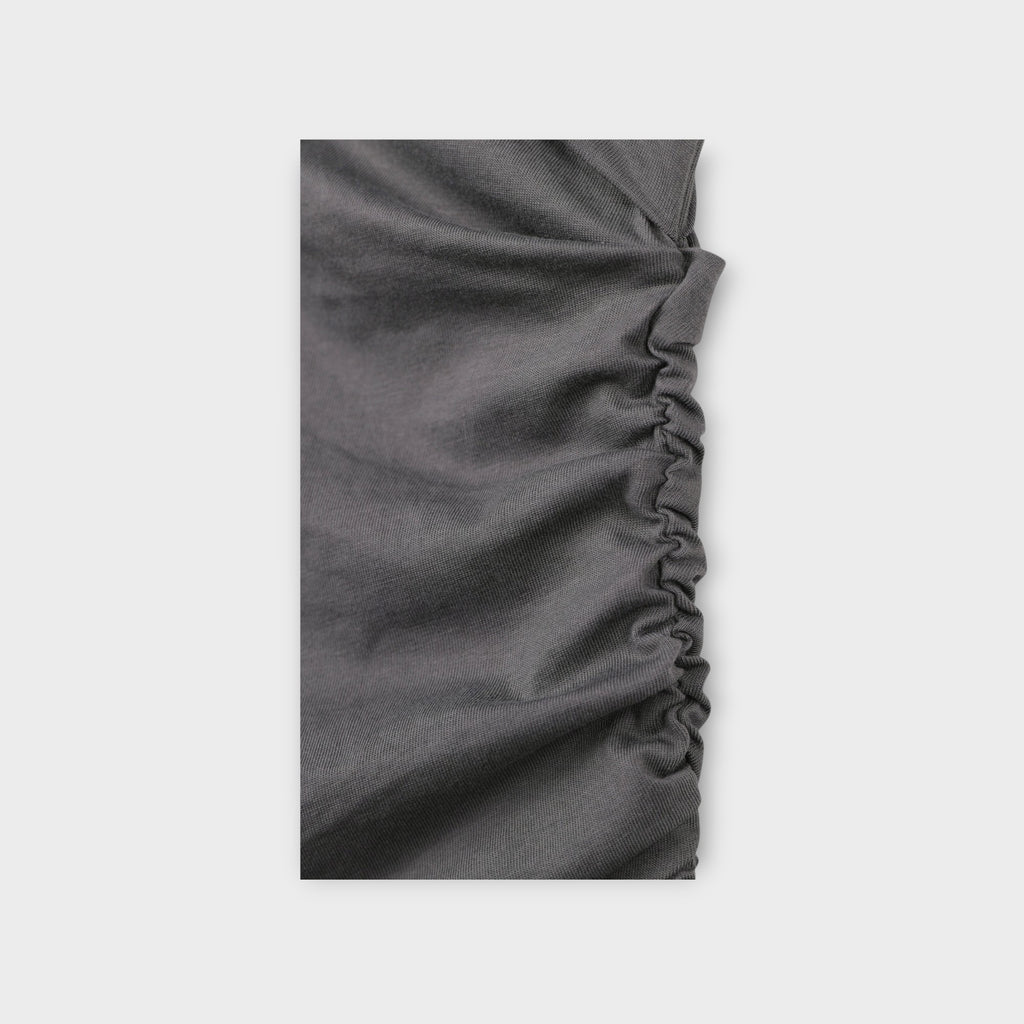 Soft Shirring Long Sleeve Top