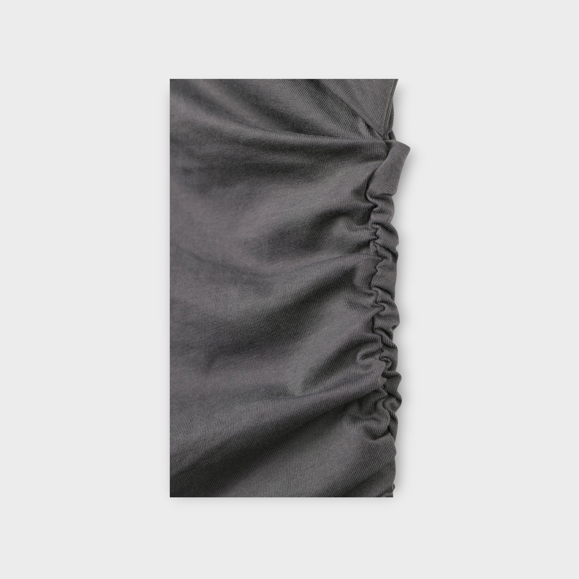 Soft Shirring Long Sleeve Top