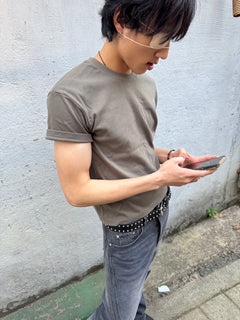 Ribbed Muscle-Fit Crew T-Shirt