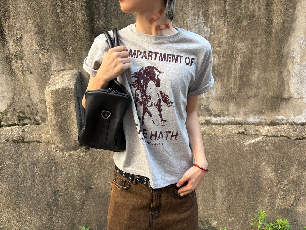 Distressed Horse Graphic Cotton Tee