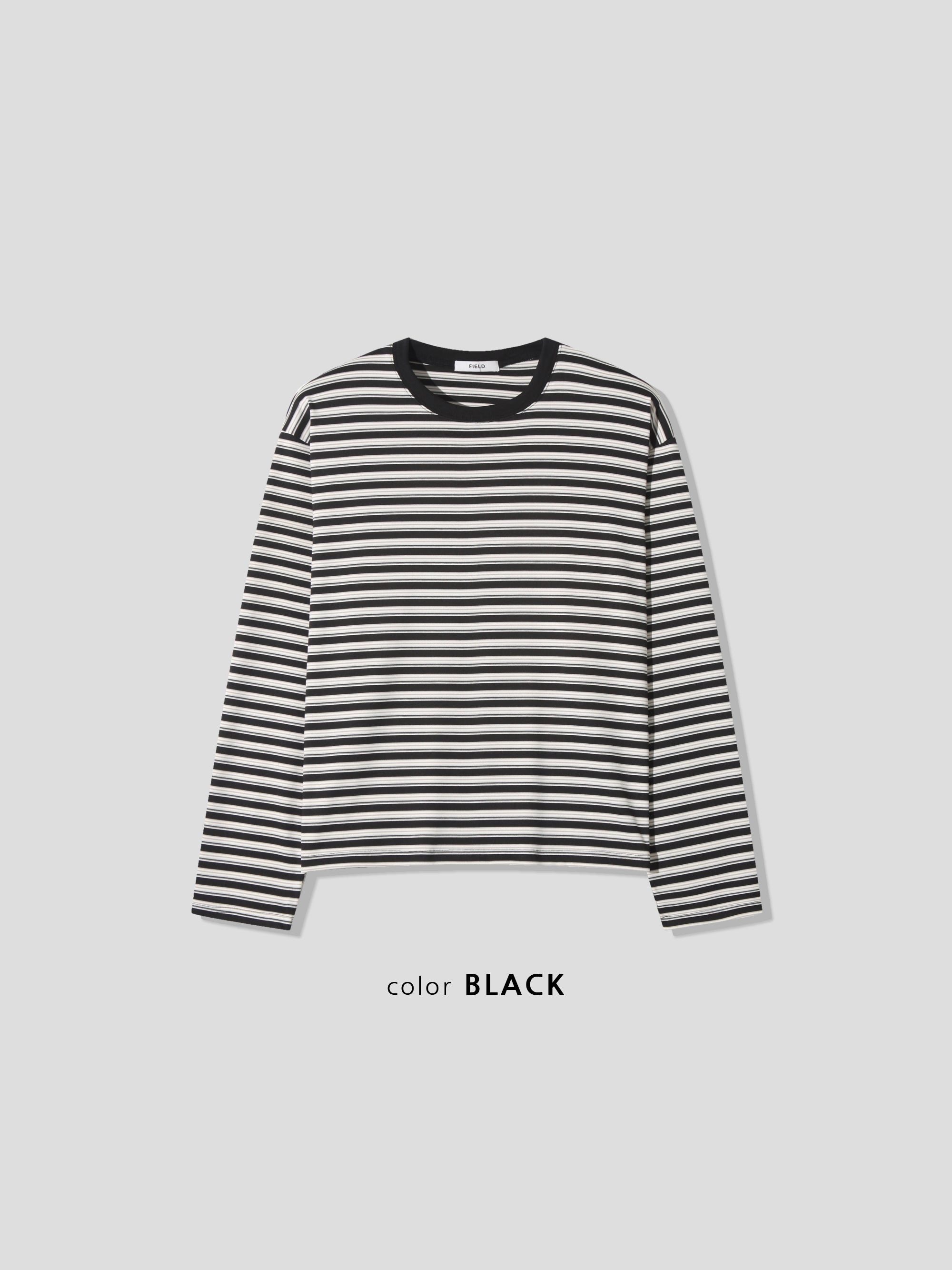 Soft Stretch Stripe Long Sleeve Tee