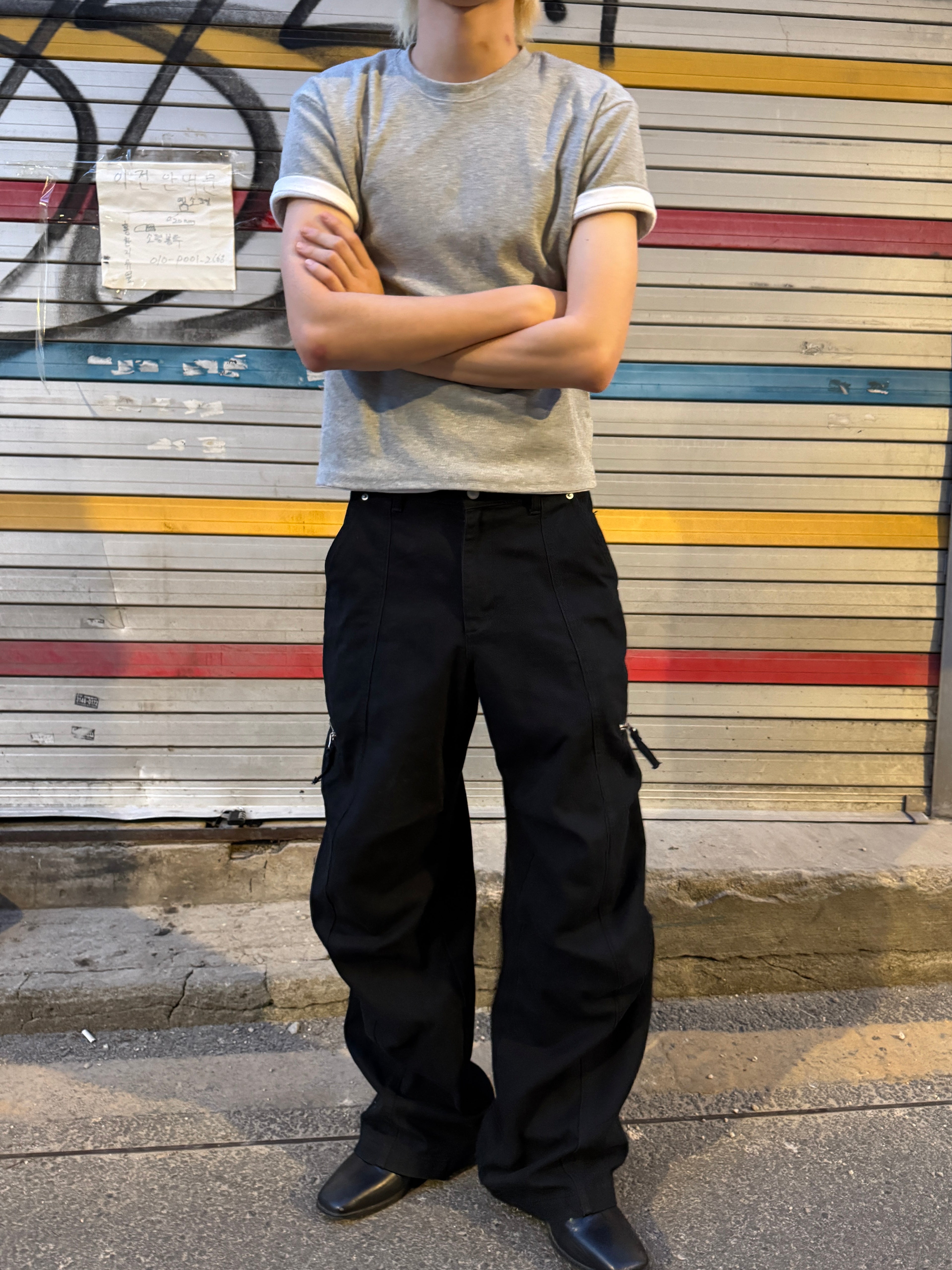 Panel-Dyed Cargo Pants