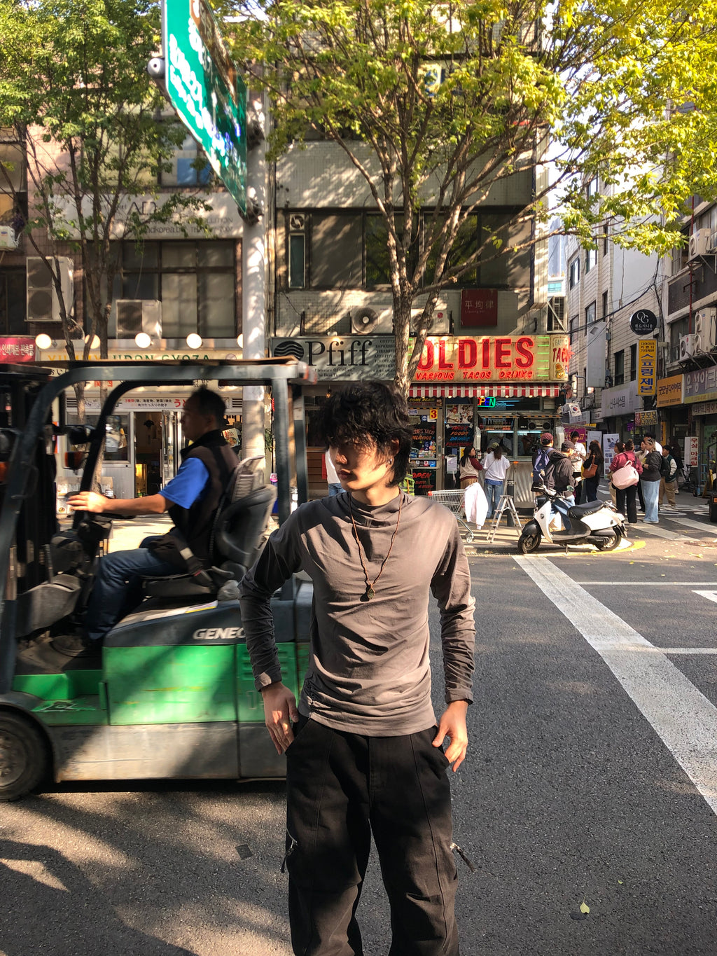 Soft Shirring Long Sleeve Top