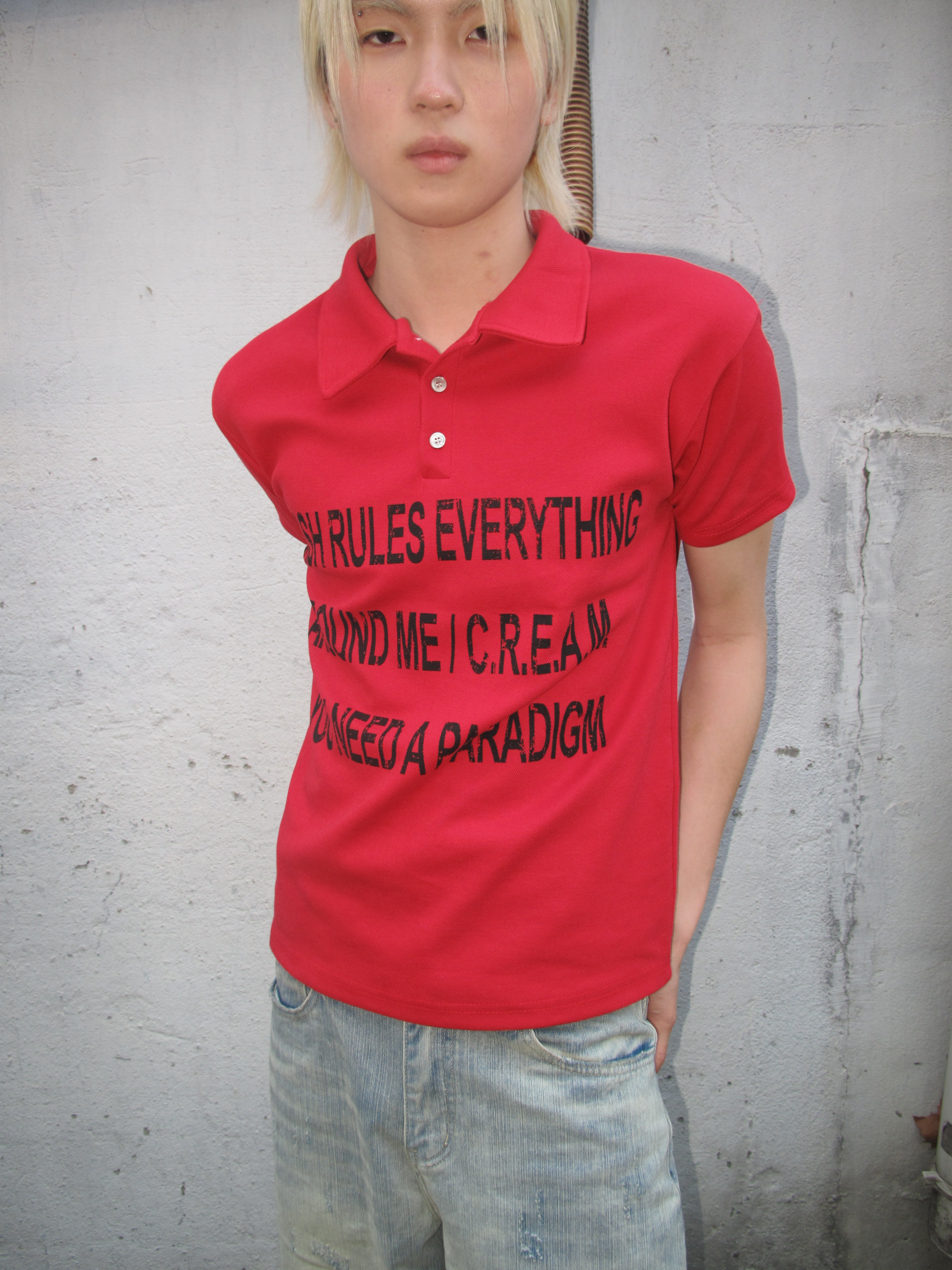 Graphic Slim-Fit Pique Polo Shirt