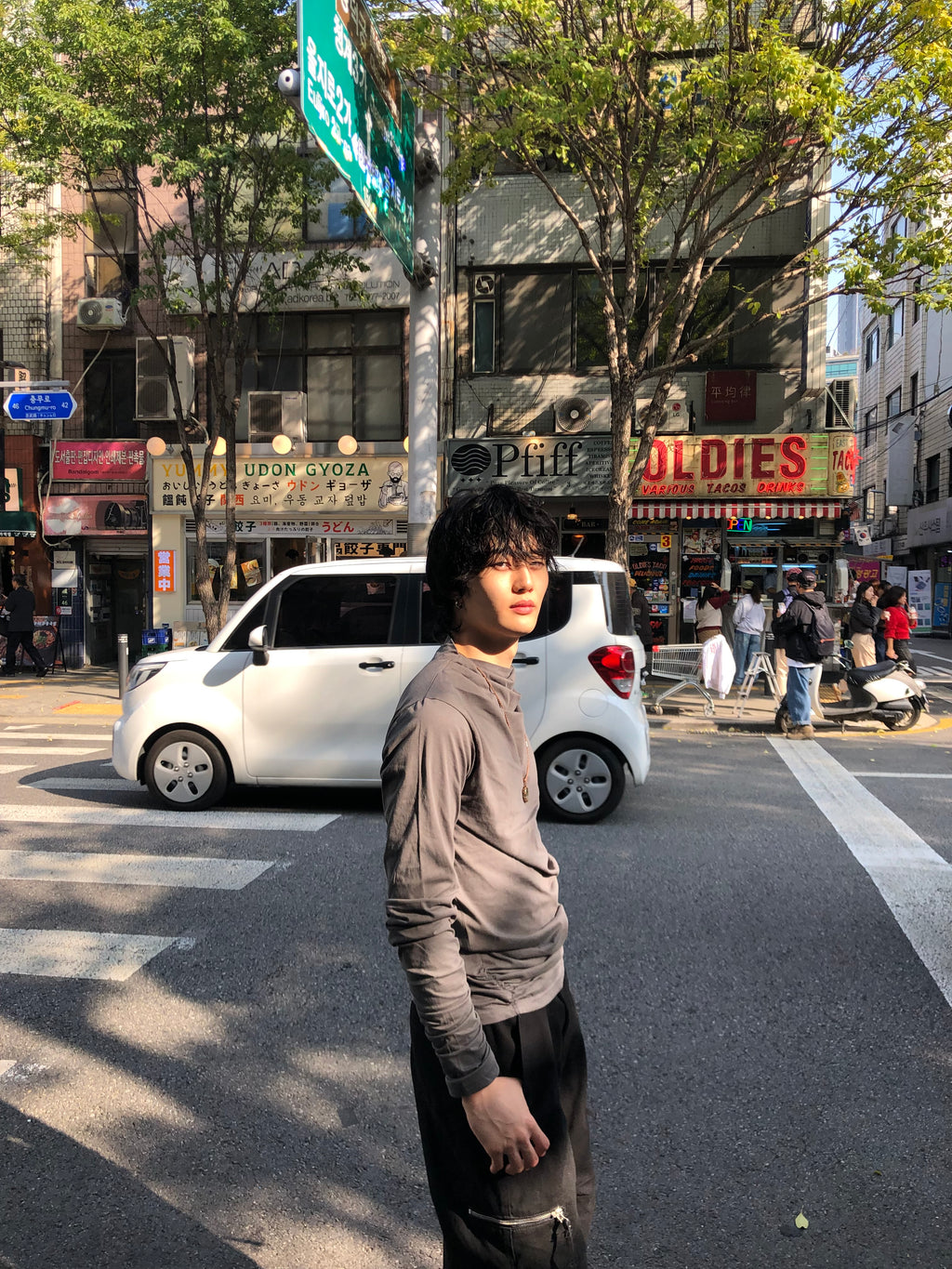 Soft Shirring Long Sleeve Top