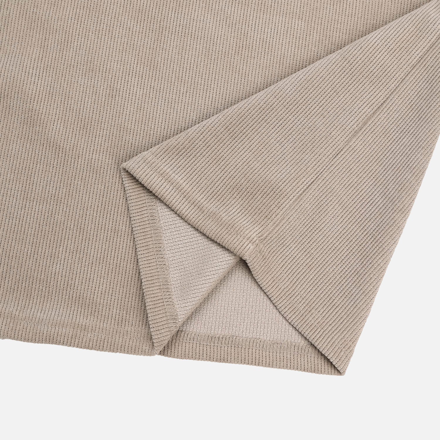 Waffle Knit Crop Long Sleeve