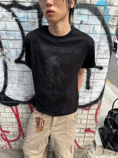 Distressed Horse Graphic Cotton Tee