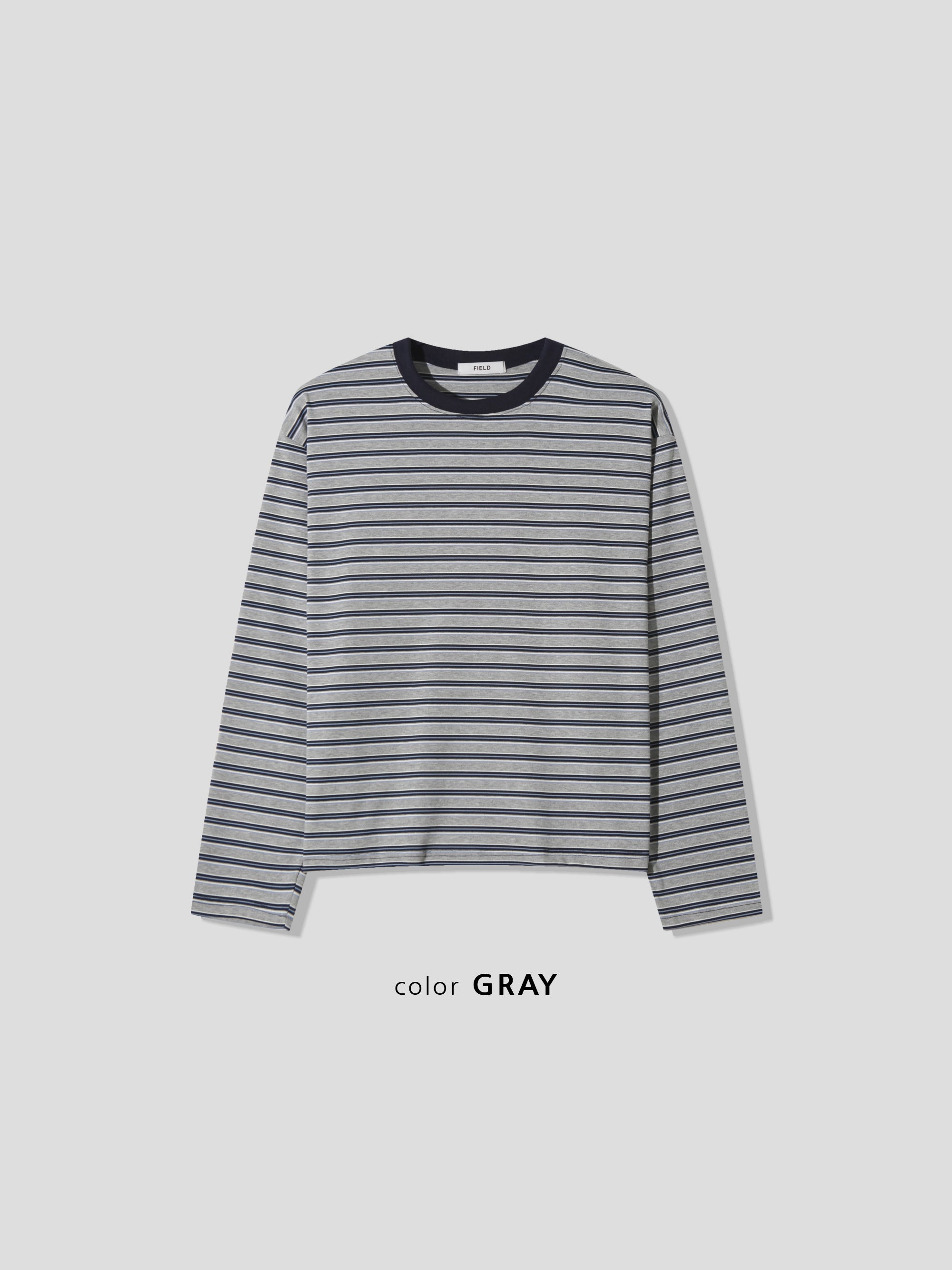 Soft Stretch Stripe Long Sleeve Tee
