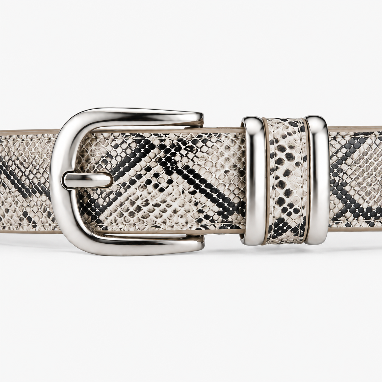 Python-Emboss Slim Belt