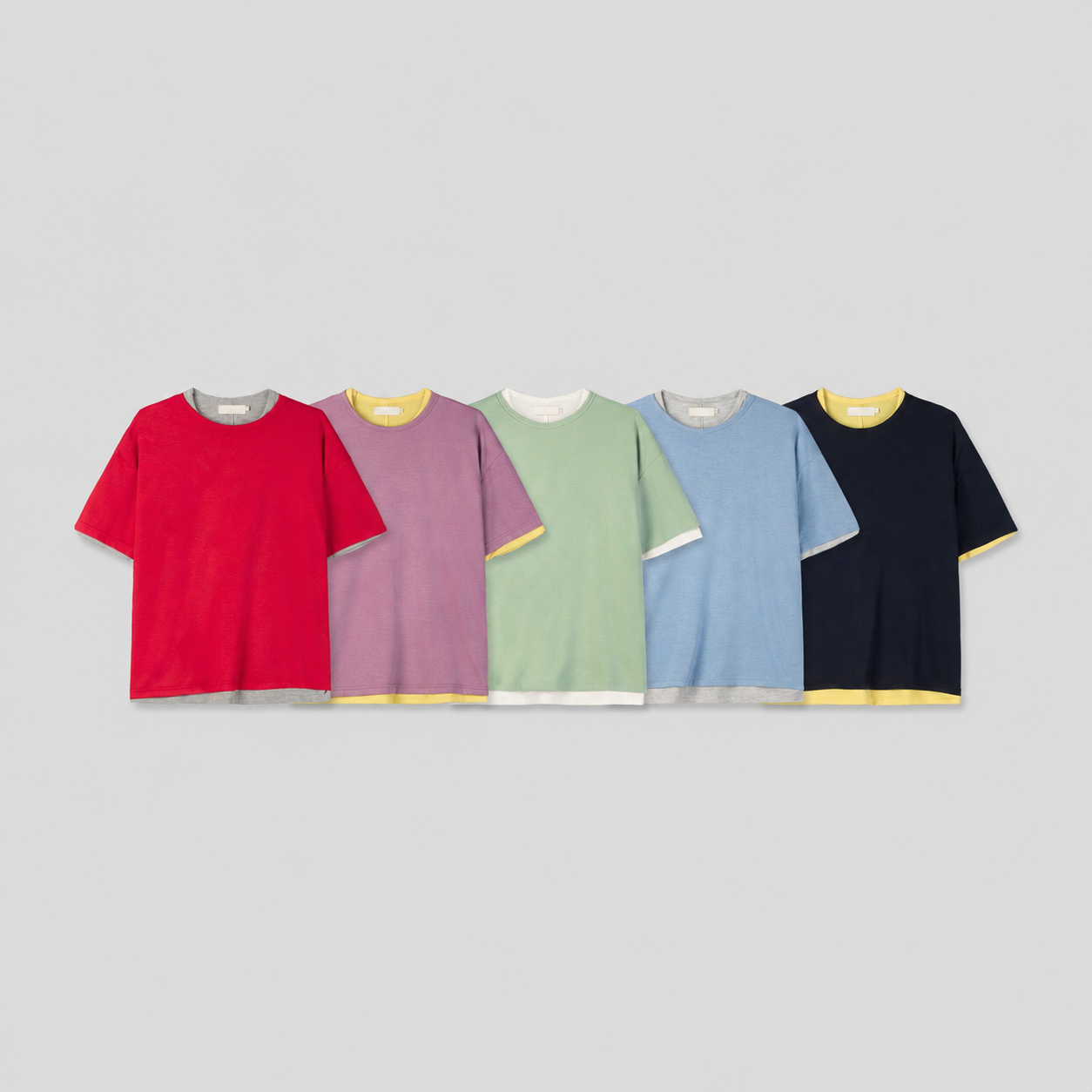Layered-Cut Short Sleeve Tee
