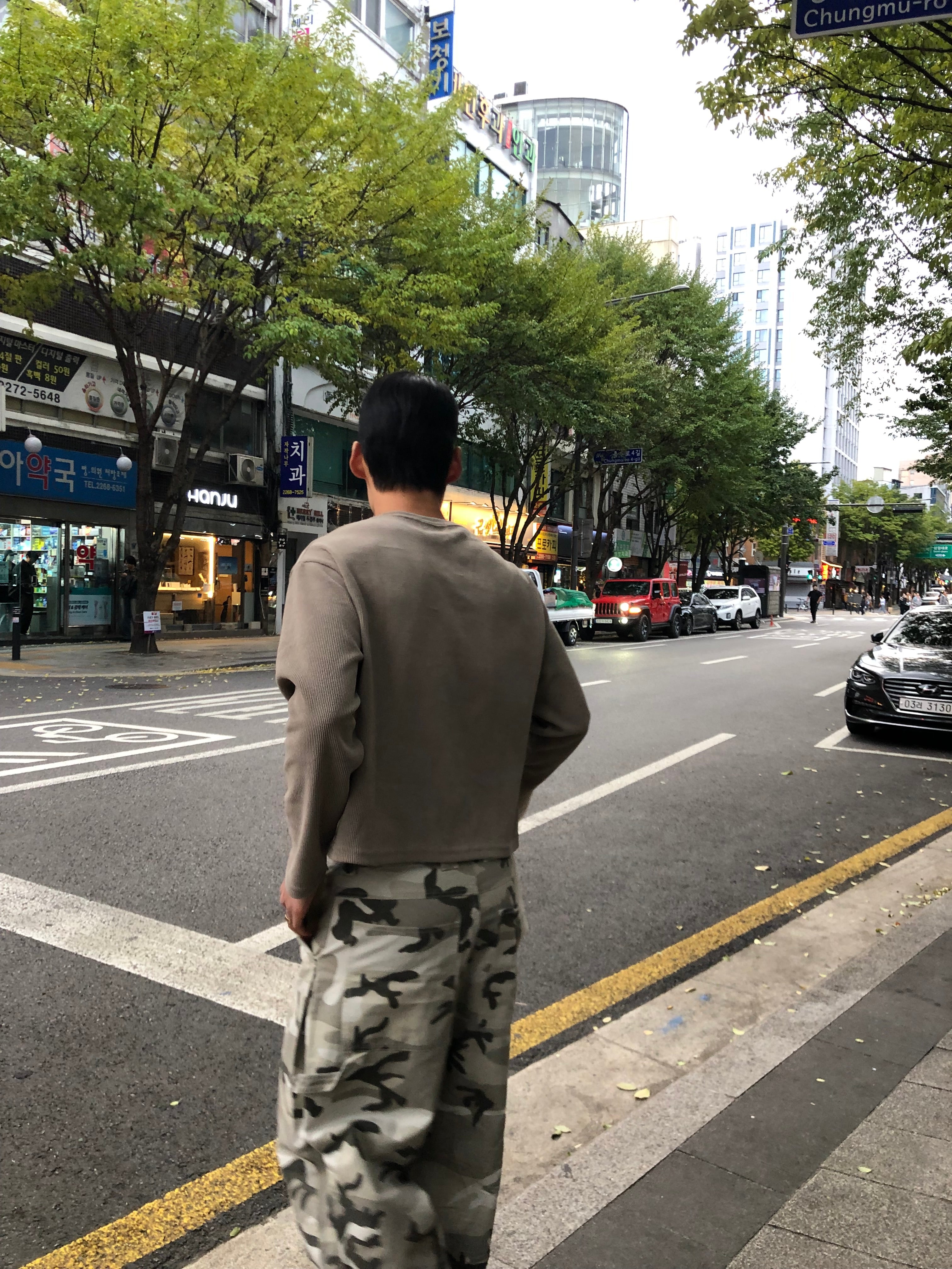 Waffle Knit Crop Long Sleeve