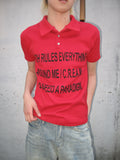 Graphic Slim-Fit Pique Polo Shirt