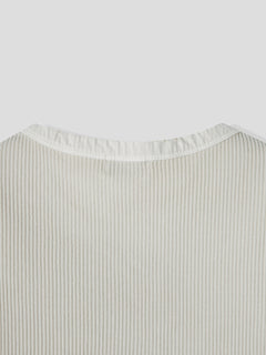 Pigment-Washed Ribbed Henley Tank Top