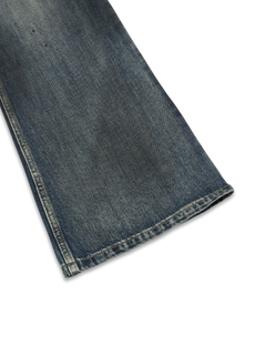 Oil-Wash Semi-Flare Jeans