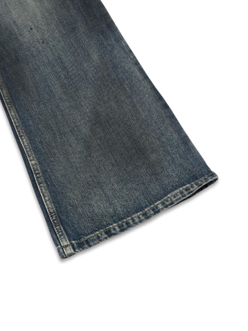 Oil-Wash Semi-Flare Jeans