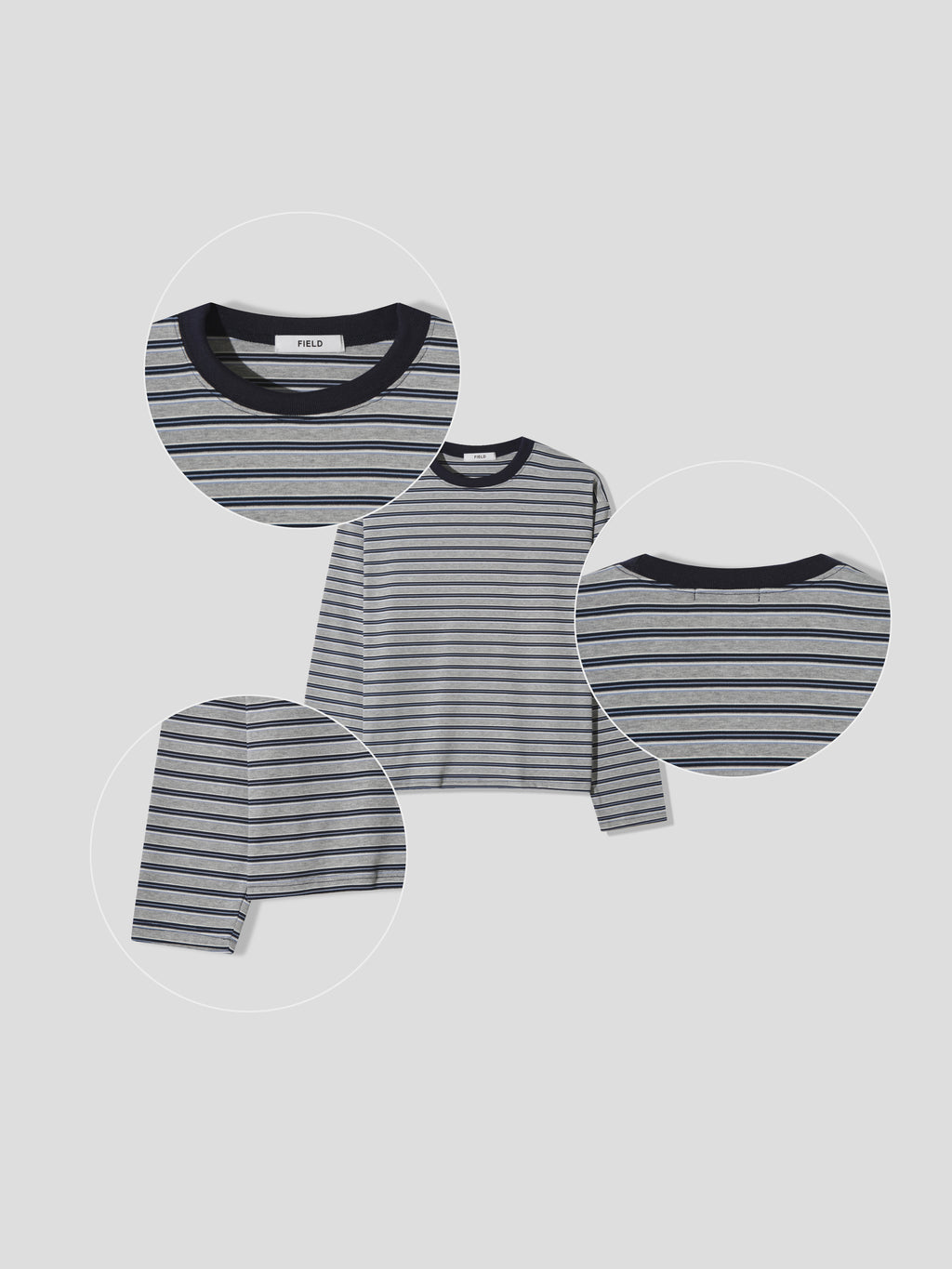 Soft Stretch Stripe Long Sleeve Tee
