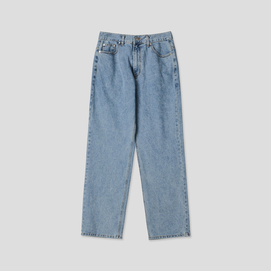 Carry Over Embroidery Wide Denim Pants