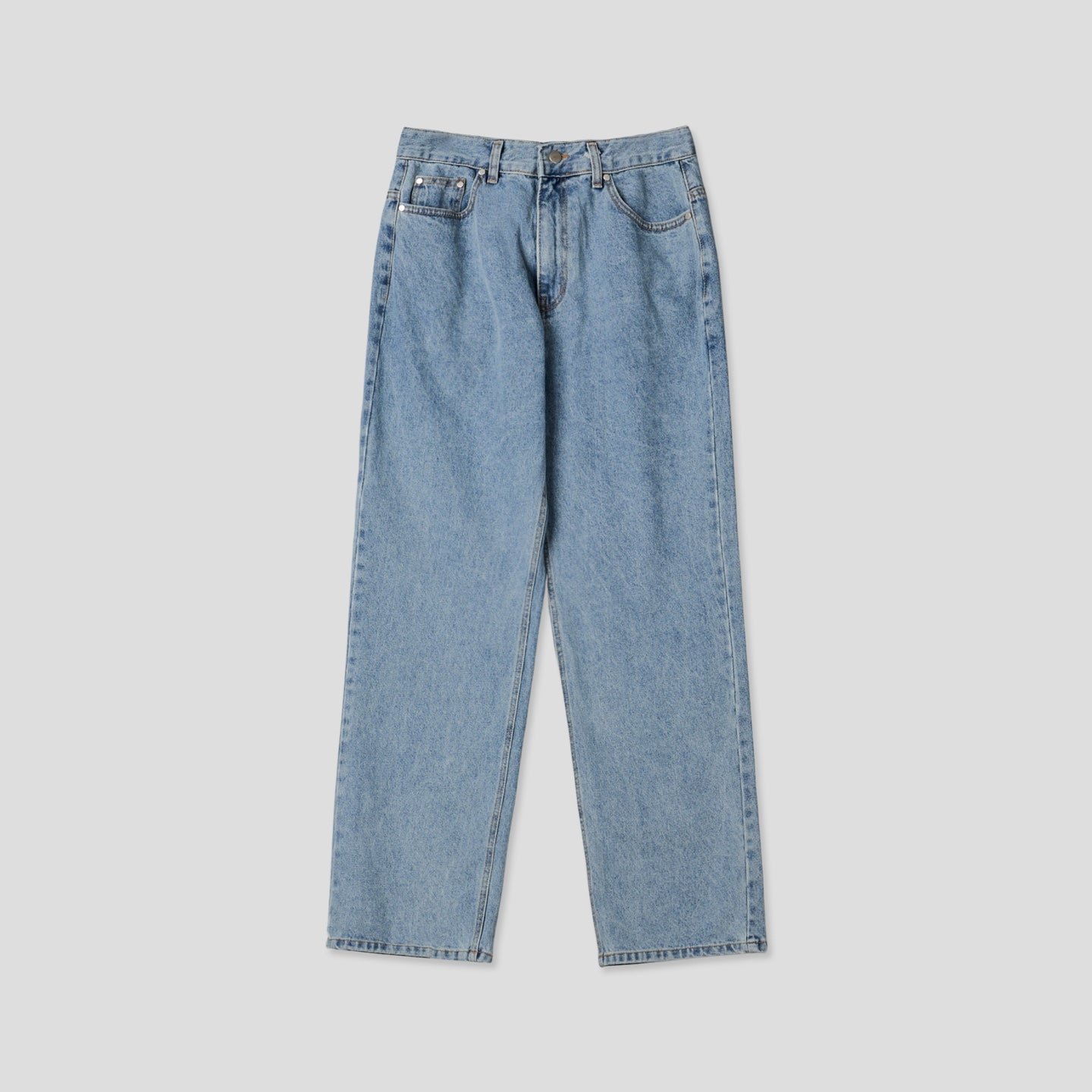 Carry Over Embroidery Wide Denim Pants