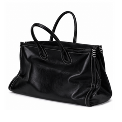 Contrast-Stitch Carryall Bag