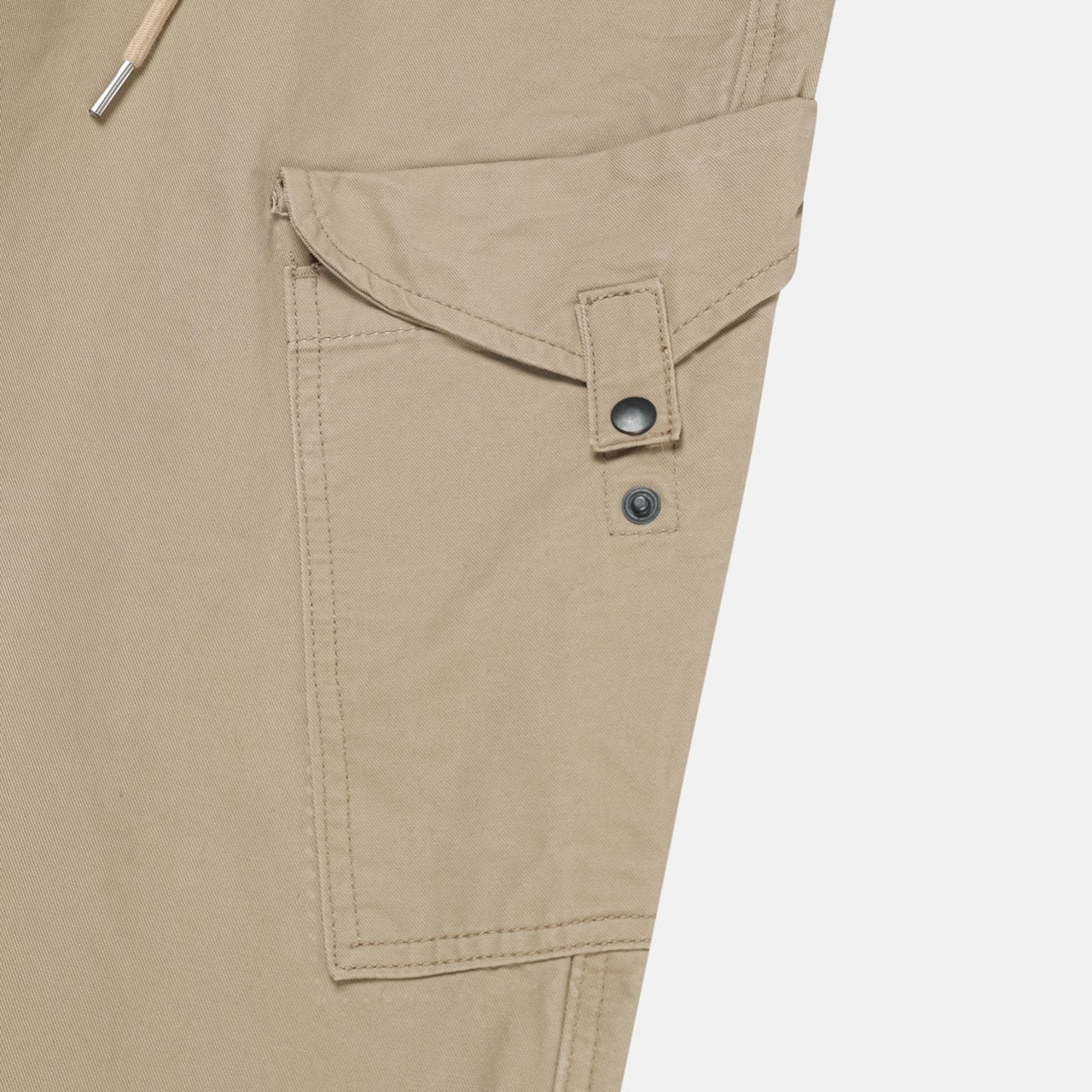 Snap-Pocket Cotton Cargo Pants