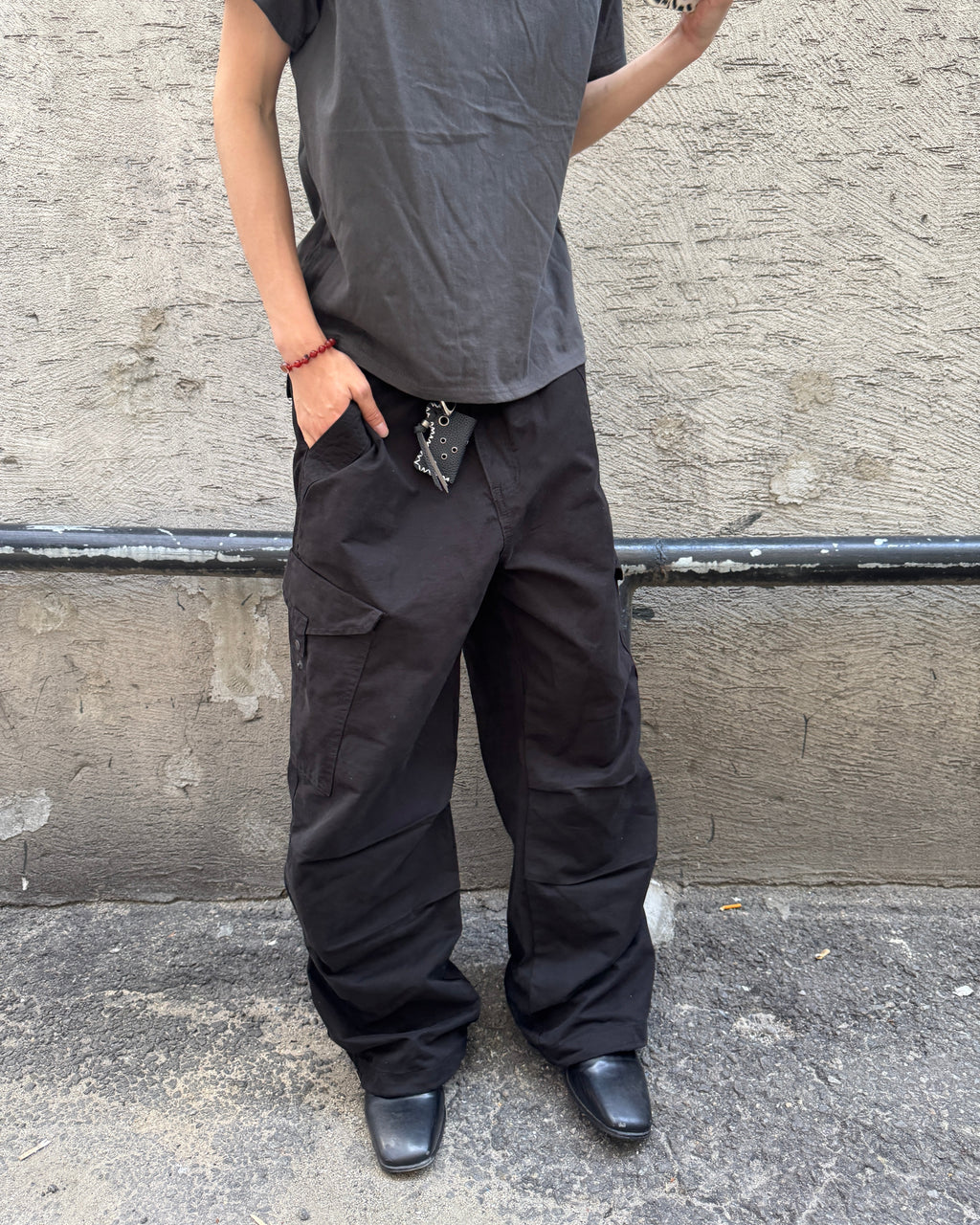 Snap-Pocket Cotton Cargo Pants