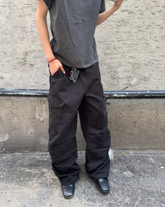 Snap-Pocket Cotton Cargo Pants