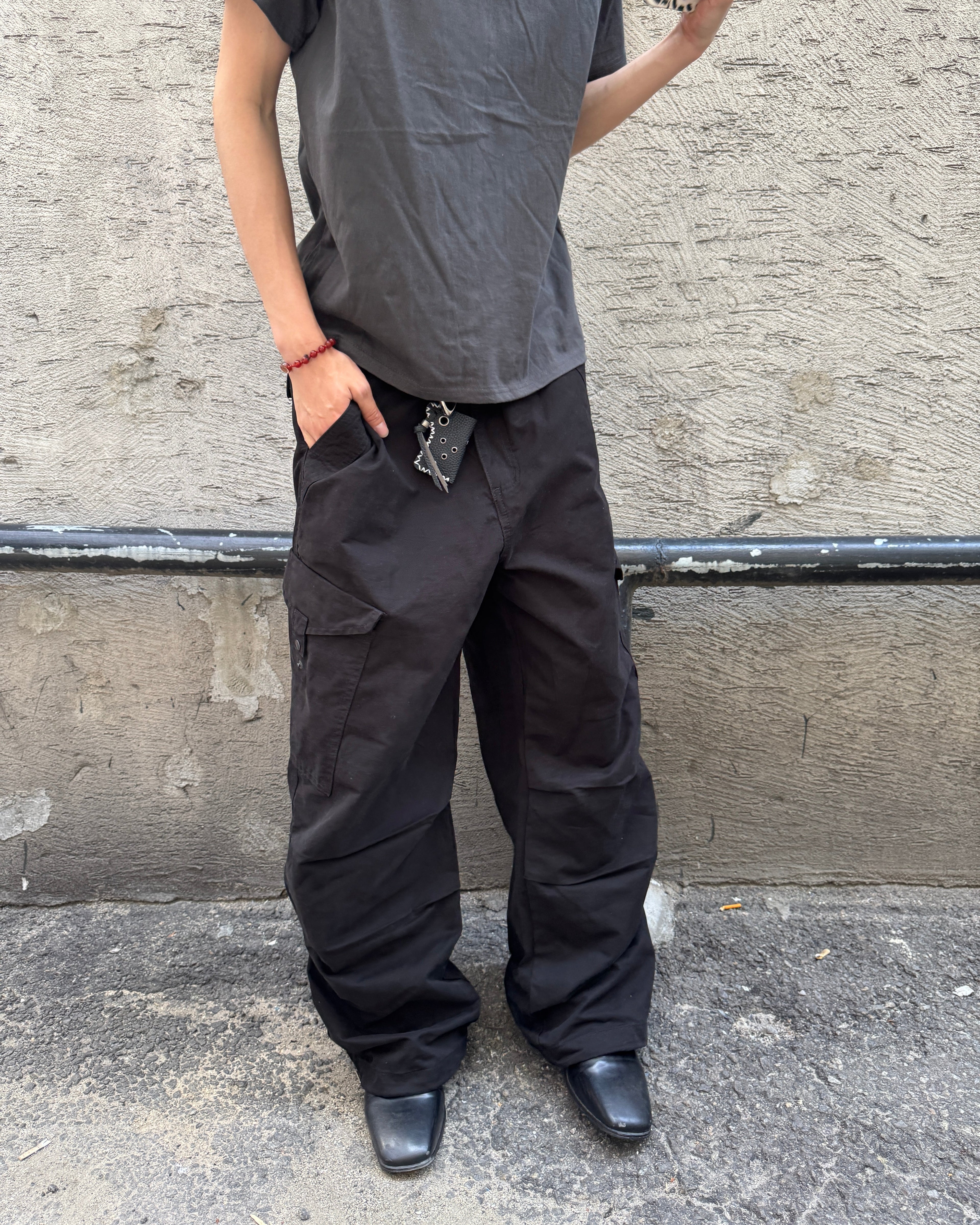 Snap-Pocket Cotton Cargo Pants