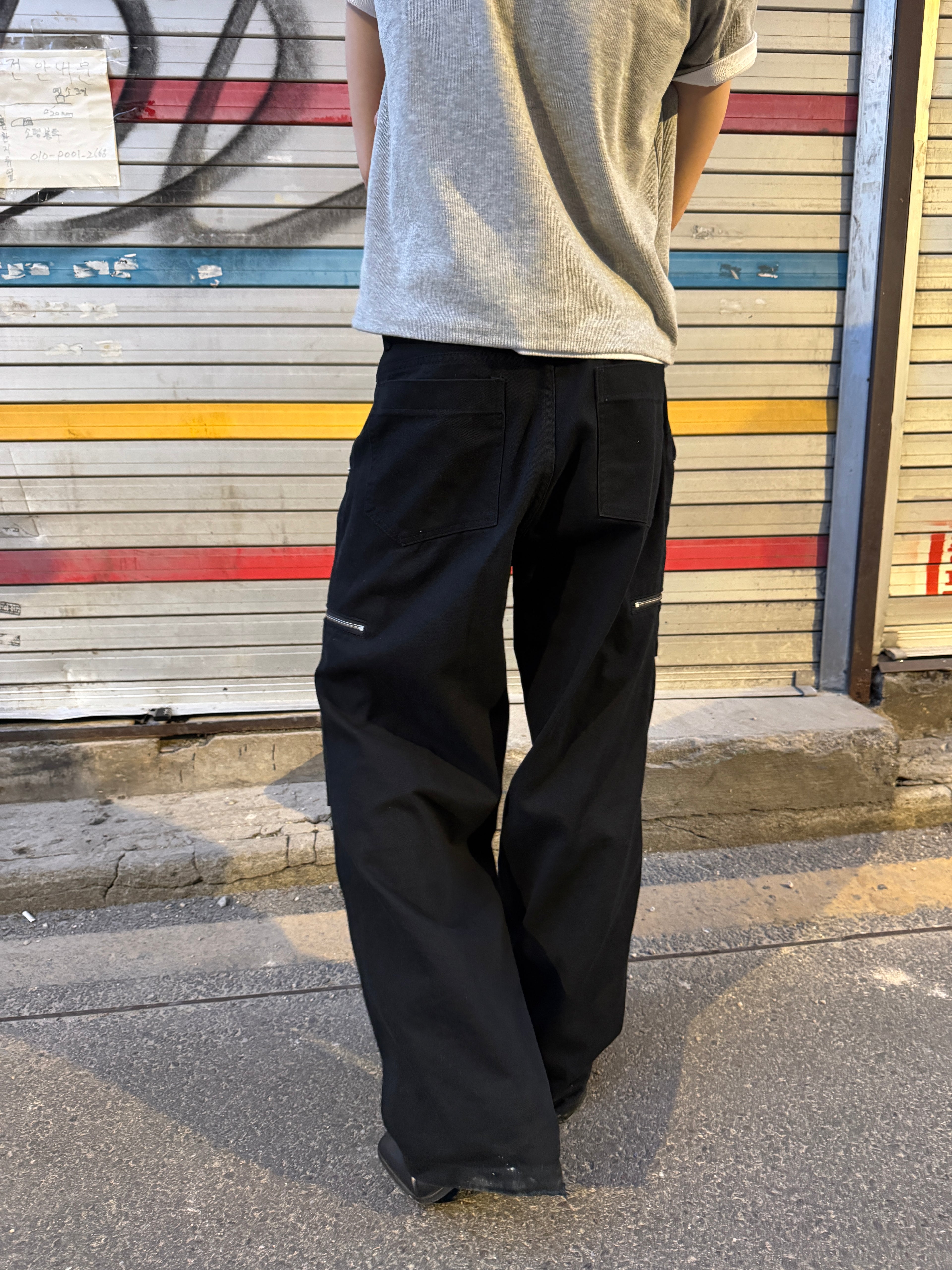Panel-Dyed Cargo Pants