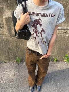 Distressed Horse Graphic Cotton Tee