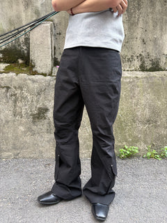 Half-Banded Cargo Bootcut Pants