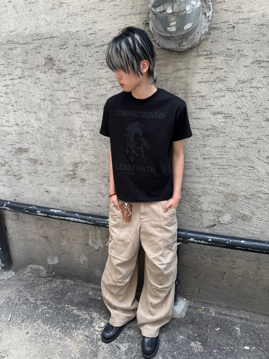 Panel-Dyed Cargo Pants