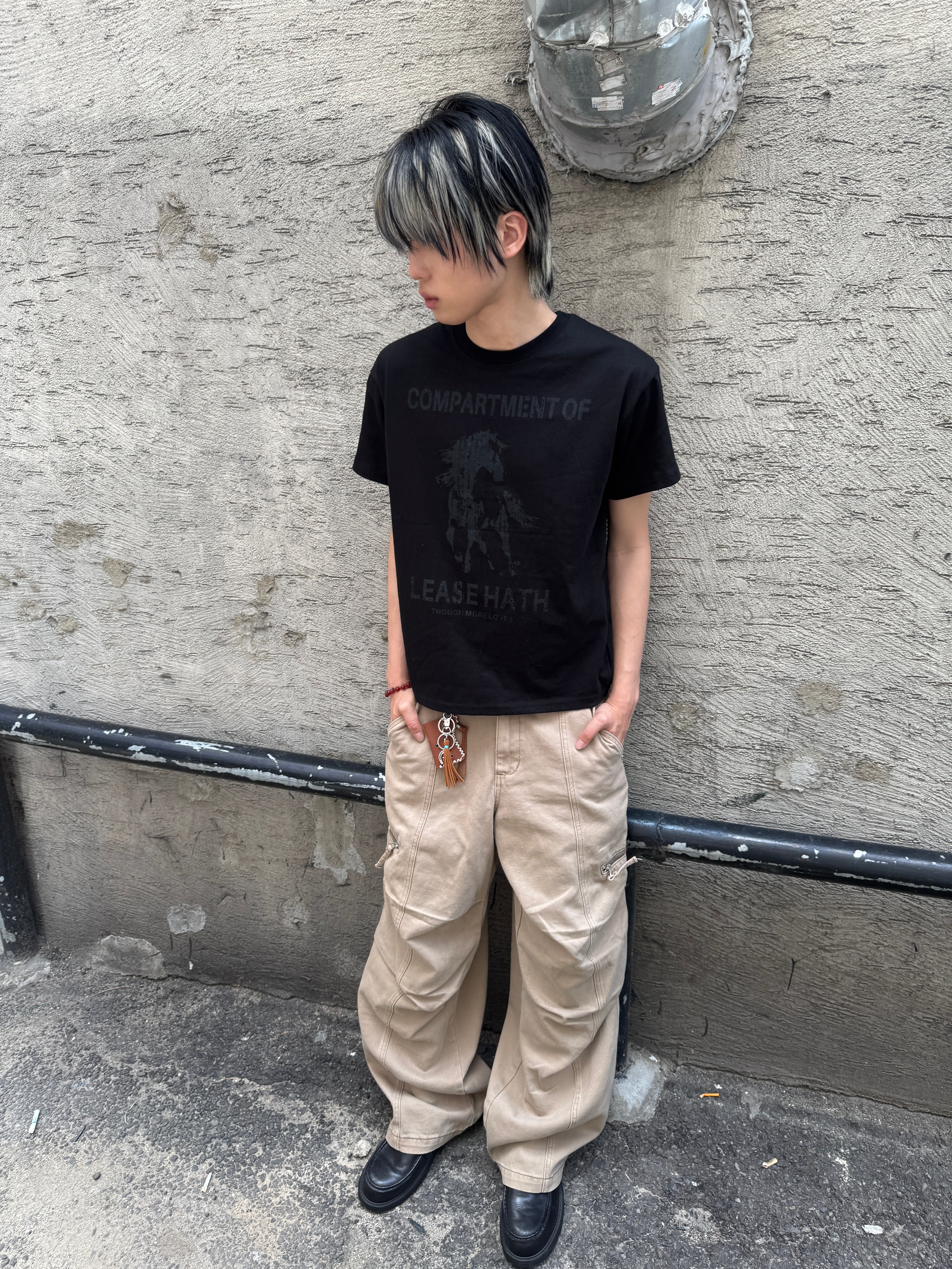 Panel-Dyed Cargo Pants
