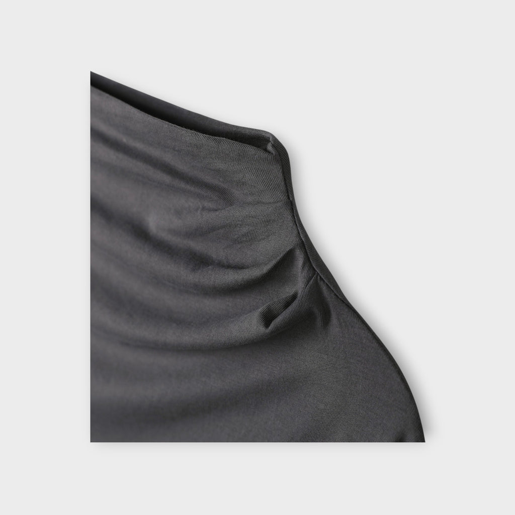 Soft Shirring Long Sleeve Top