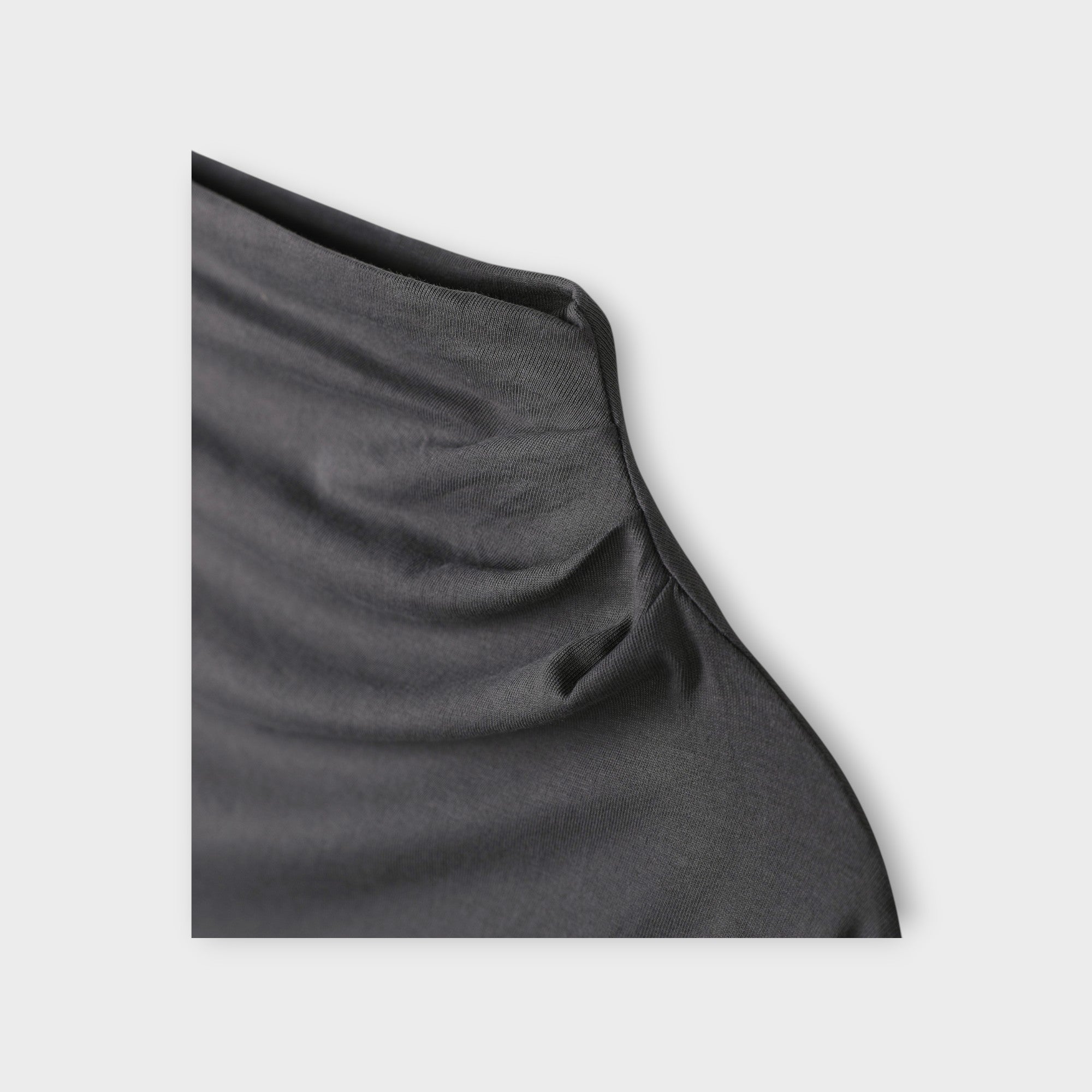 Soft Shirring Long Sleeve Top