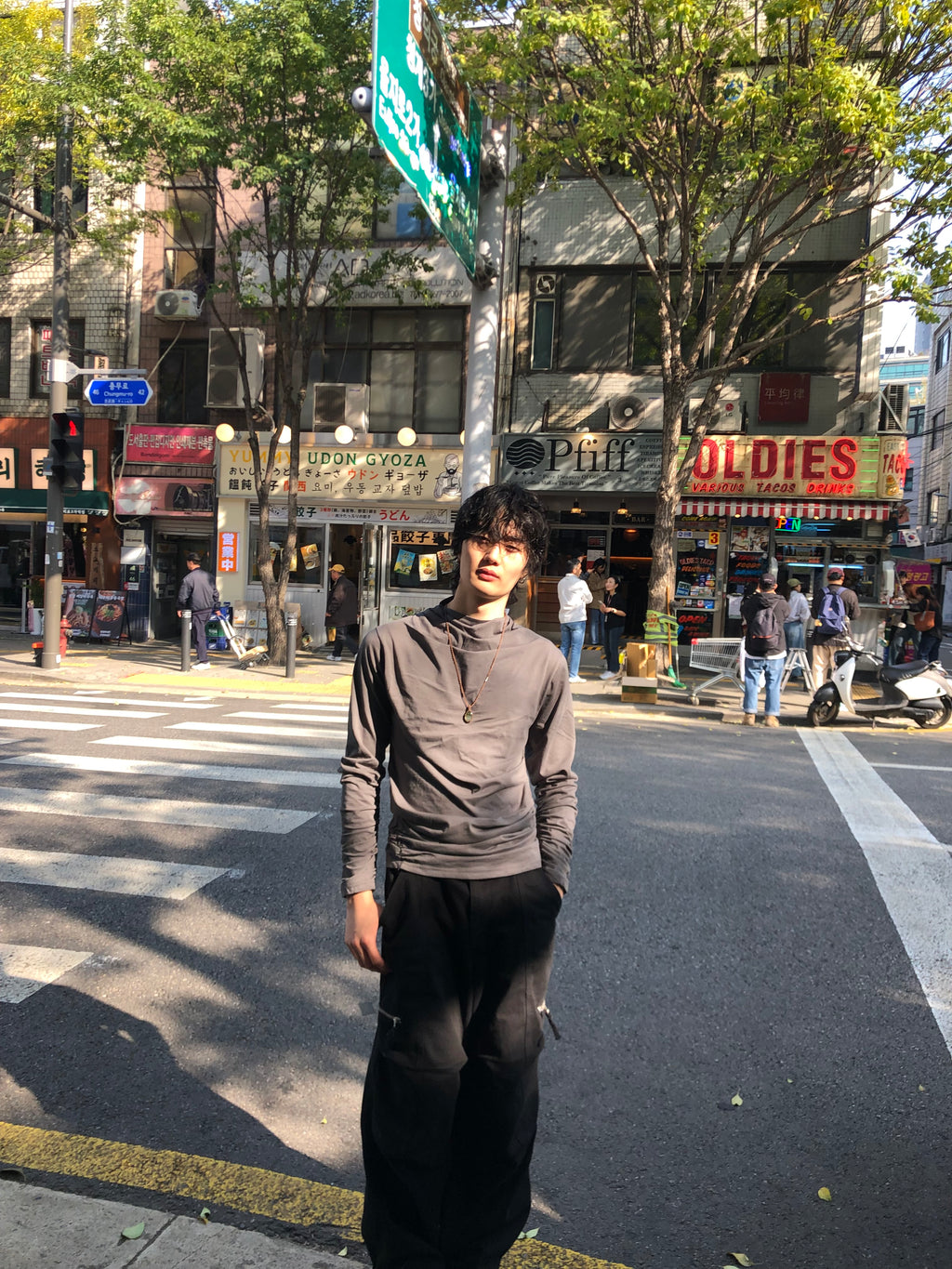 Soft Shirring Long Sleeve Top