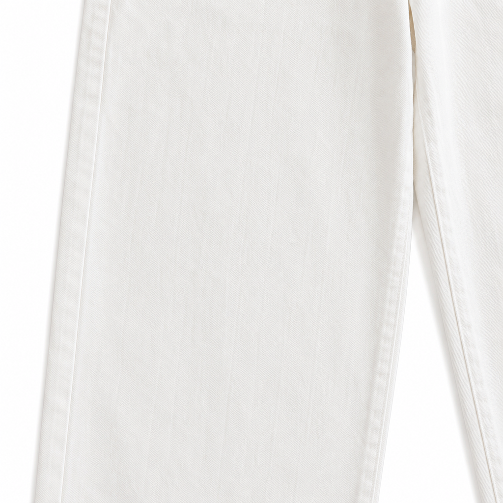 Button-Fly Layered Wide Cotton Pants