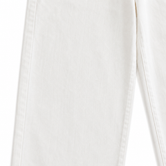 Button-Fly Layered Wide Cotton Pants
