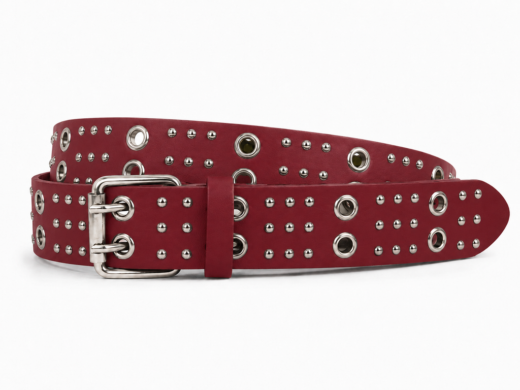 Circle-Stud Wide Belt