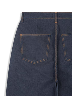 Graphic Double-Knee Denim Bermuda Shorts