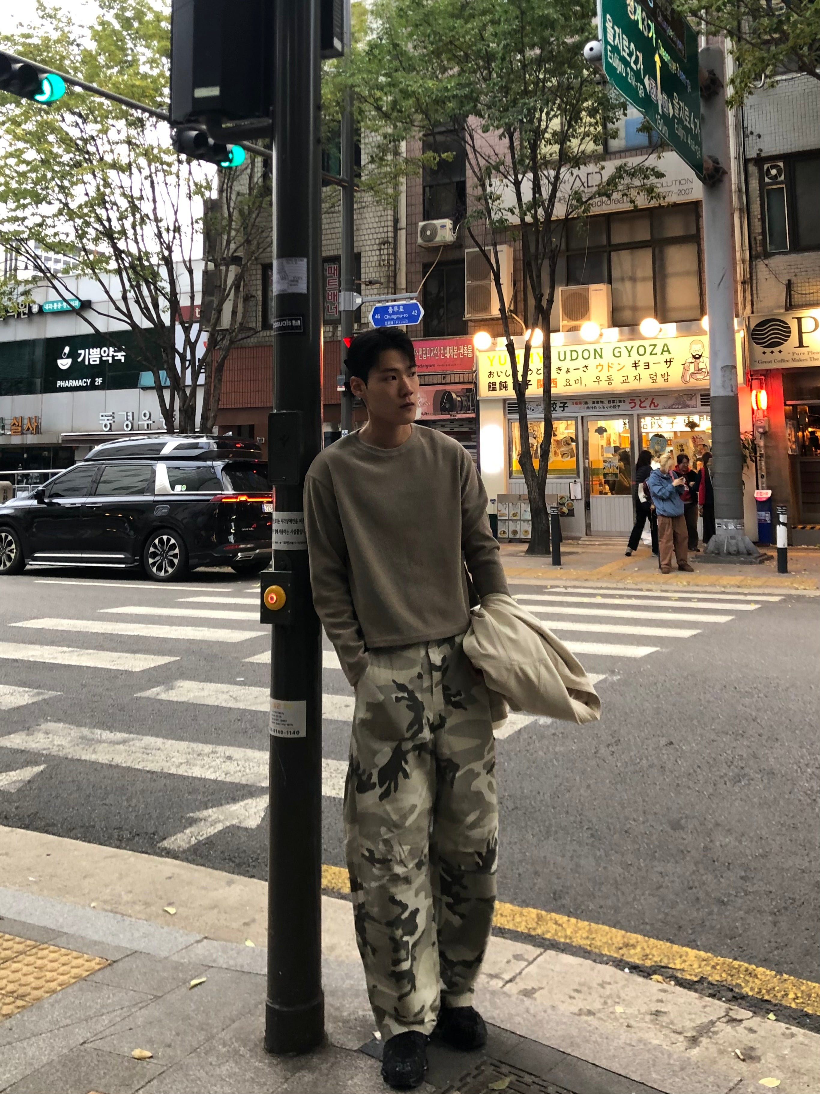 Waffle Knit Crop Long Sleeve