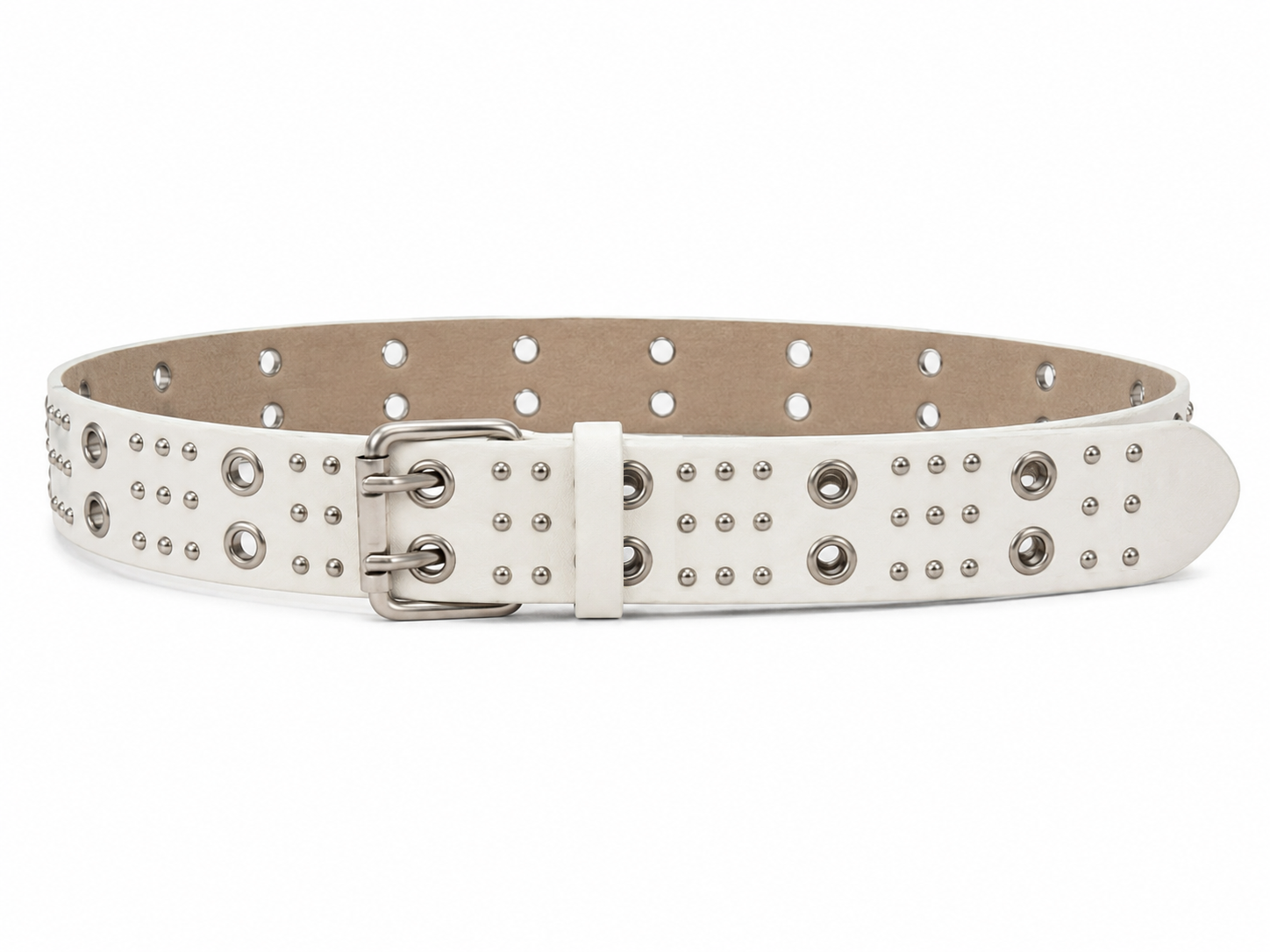 Circle-Stud Wide Belt