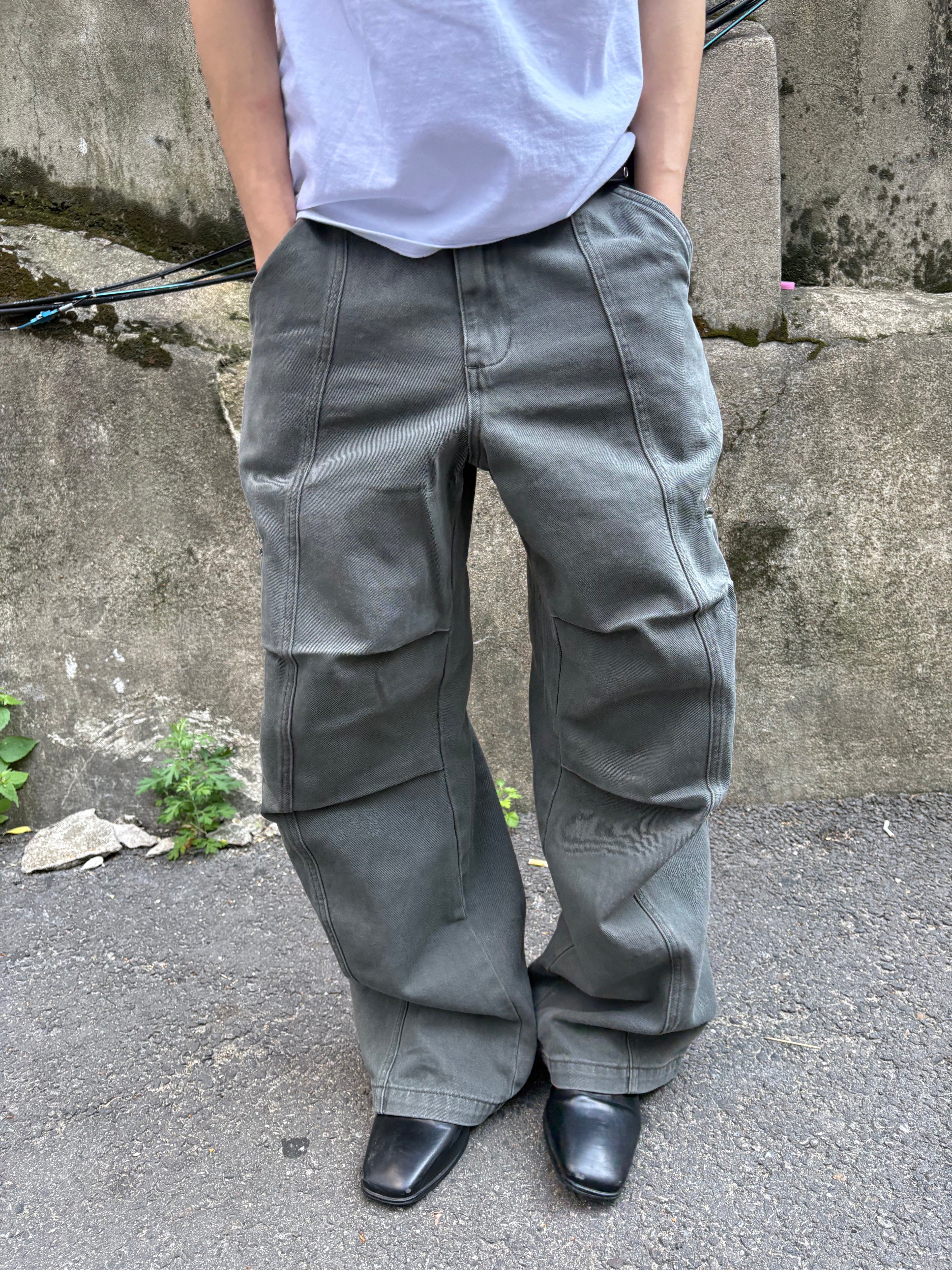 Panel-Dyed Cargo Pants