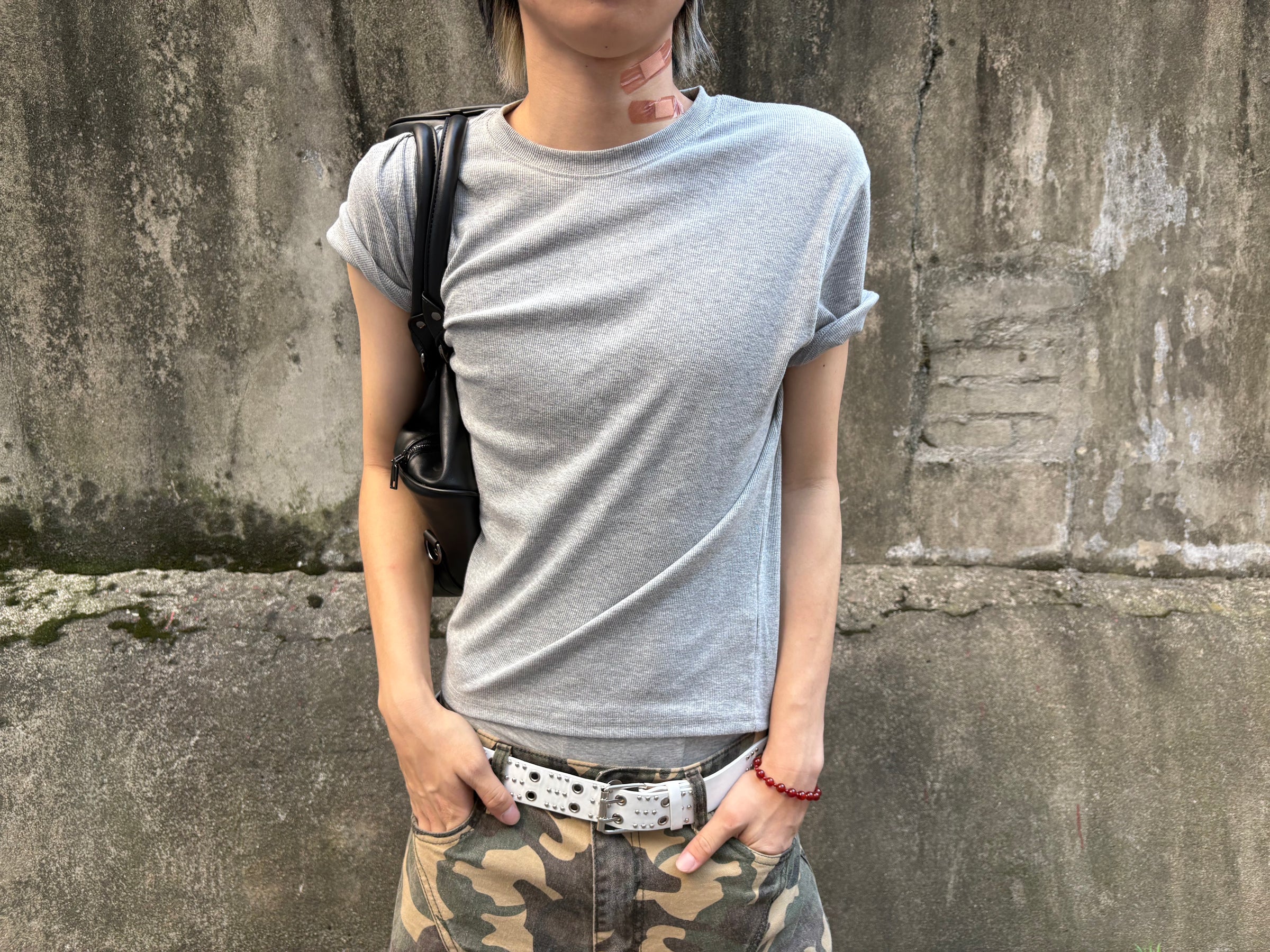 Ribbed Muscle-Fit Crew T-Shirt
