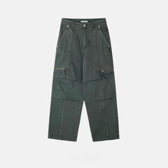 Panel-Dyed Cargo Pants