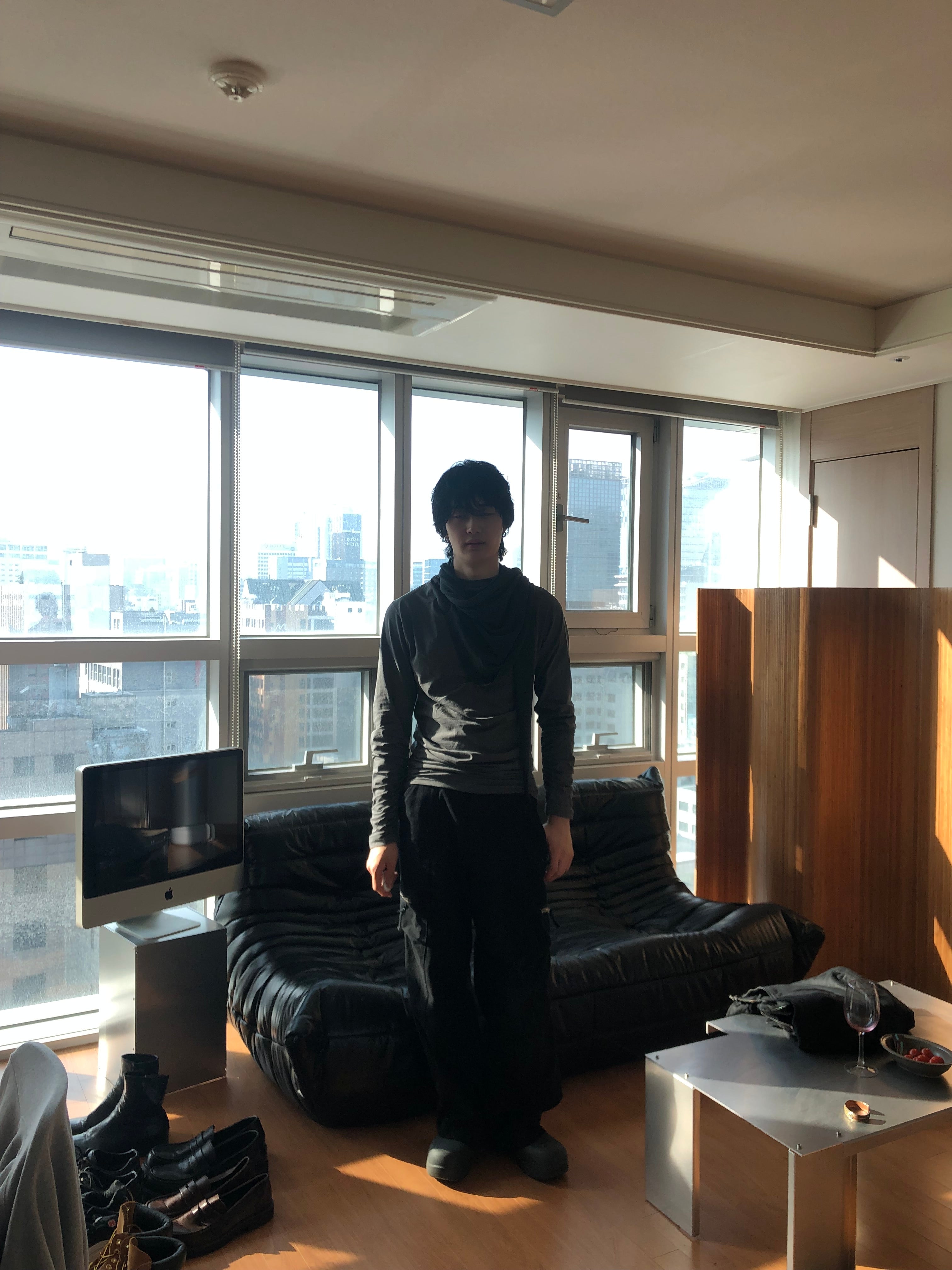 Soft Shirring Long Sleeve Top